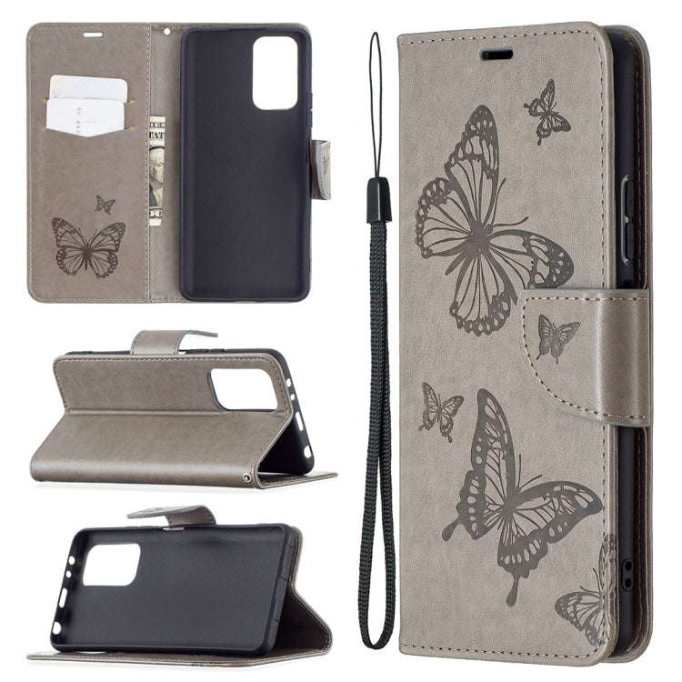 For Xiaomi Redmi Note 10 Pro Two Butterflies Embossing Pattern Horizontal Flip Leather Case with Holder & Card Slot & Wallet & Lanyard