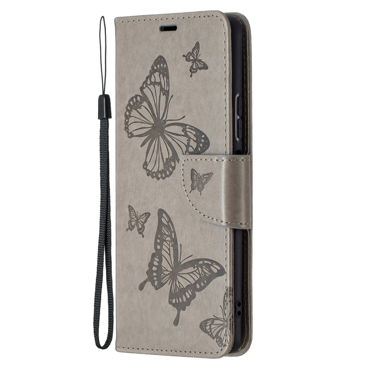 For Xiaomi Redmi Note 10 Pro Two Butterflies Embossing Pattern Horizontal Flip Leather Case with Holder & Card Slot & Wallet & Lanyard