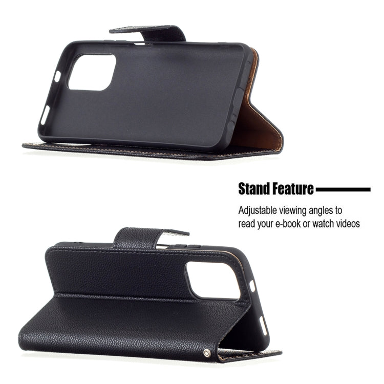 For Xiaomi Redmi Note 10 4G Litchi Texture Pure Color Horizontal Flip Leather Case with Holder & Card Slots & Wallet & Lanyard