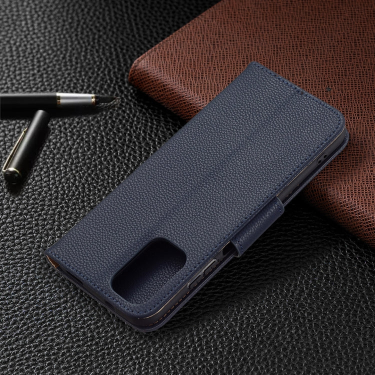 For Xiaomi Redmi Note 10 4G Litchi Texture Pure Color Horizontal Flip Leather Case with Holder & Card Slots & Wallet & Lanyard