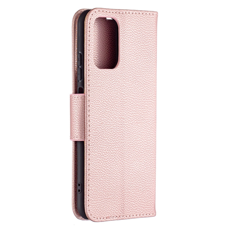 For Xiaomi Redmi Note 10 4G Litchi Texture Pure Color Horizontal Flip Leather Case with Holder & Card Slots & Wallet & Lanyard
