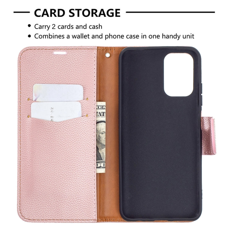 For Xiaomi Redmi Note 10 4G Litchi Texture Pure Color Horizontal Flip Leather Case with Holder & Card Slots & Wallet & Lanyard