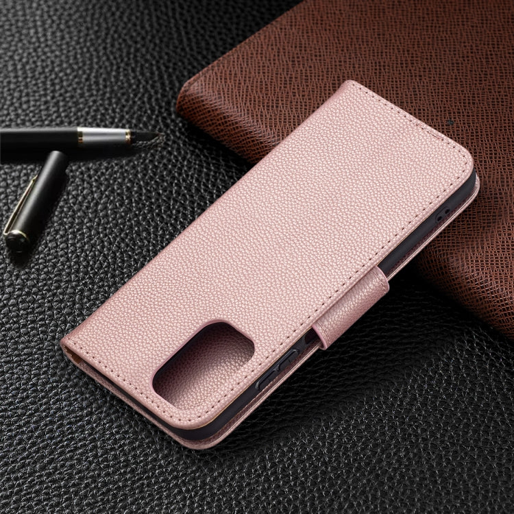 For Xiaomi Redmi Note 10 4G Litchi Texture Pure Color Horizontal Flip Leather Case with Holder & Card Slots & Wallet & Lanyard