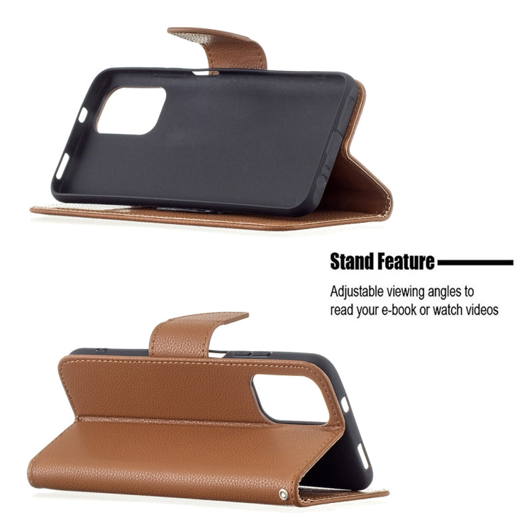 For Xiaomi Redmi Note 10 4G Litchi Texture Pure Color Horizontal Flip Leather Case with Holder & Card Slots & Wallet & Lanyard