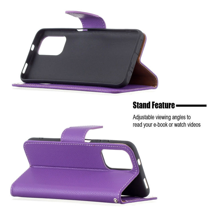 For Xiaomi Redmi Note 10 4G Litchi Texture Pure Color Horizontal Flip Leather Case with Holder & Card Slots & Wallet & Lanyard