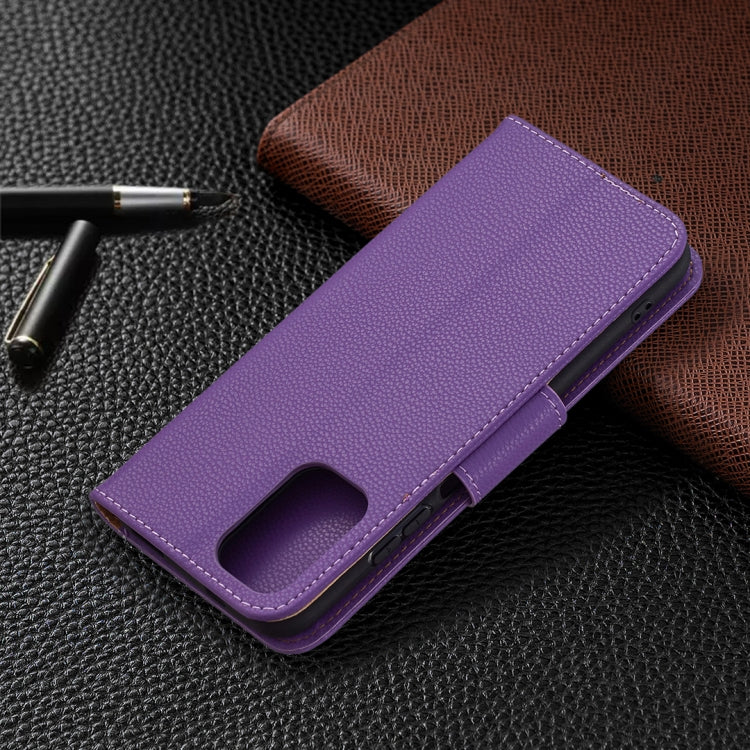 For Xiaomi Redmi Note 10 4G Litchi Texture Pure Color Horizontal Flip Leather Case with Holder & Card Slots & Wallet & Lanyard