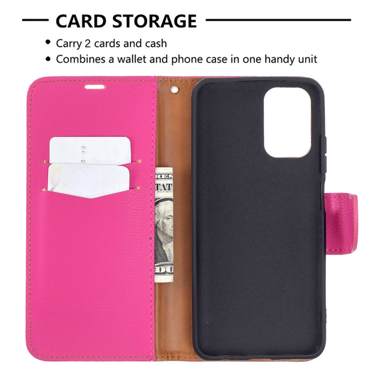 For Xiaomi Redmi Note 10 4G Litchi Texture Pure Color Horizontal Flip Leather Case with Holder & Card Slots & Wallet & Lanyard