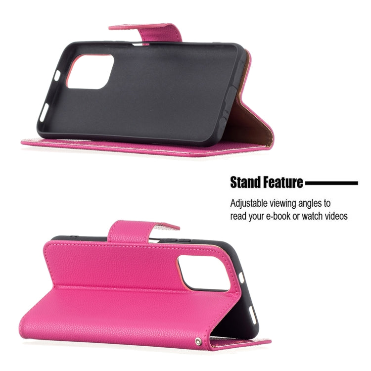 For Xiaomi Redmi Note 10 4G Litchi Texture Pure Color Horizontal Flip Leather Case with Holder & Card Slots & Wallet & Lanyard