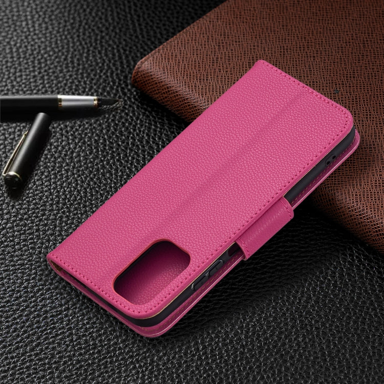 For Xiaomi Redmi Note 10 4G Litchi Texture Pure Color Horizontal Flip Leather Case with Holder & Card Slots & Wallet & Lanyard