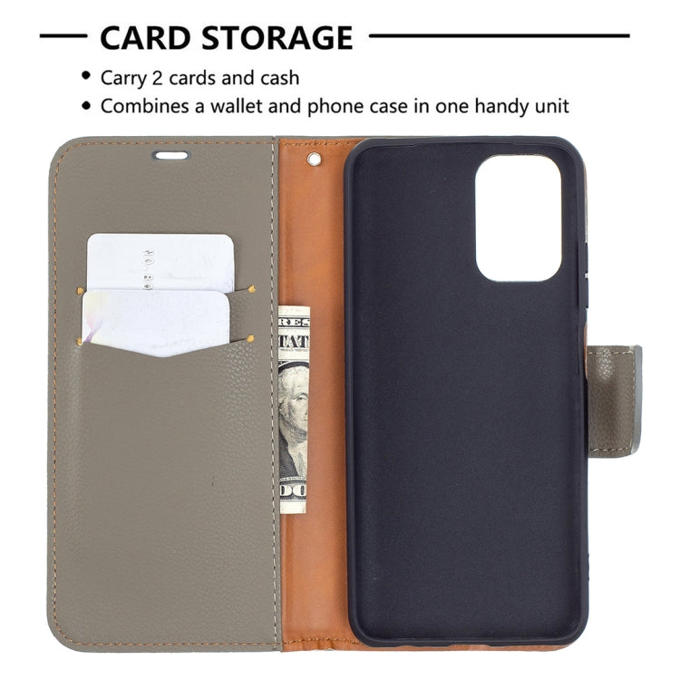 For Xiaomi Redmi Note 10 4G Litchi Texture Pure Color Horizontal Flip Leather Case with Holder & Card Slots & Wallet & Lanyard
