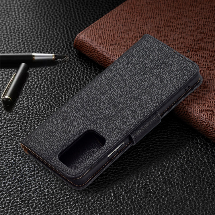 For Xiaomi Redmi Note 10 Pro Litchi Texture Pure Color Horizontal Flip Leather Case with Holder & Card Slots & Wallet & Lanyard
