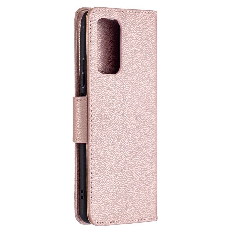 For Xiaomi Redmi Note 10 Pro Litchi Texture Pure Color Horizontal Flip Leather Case with Holder & Card Slots & Wallet & Lanyard