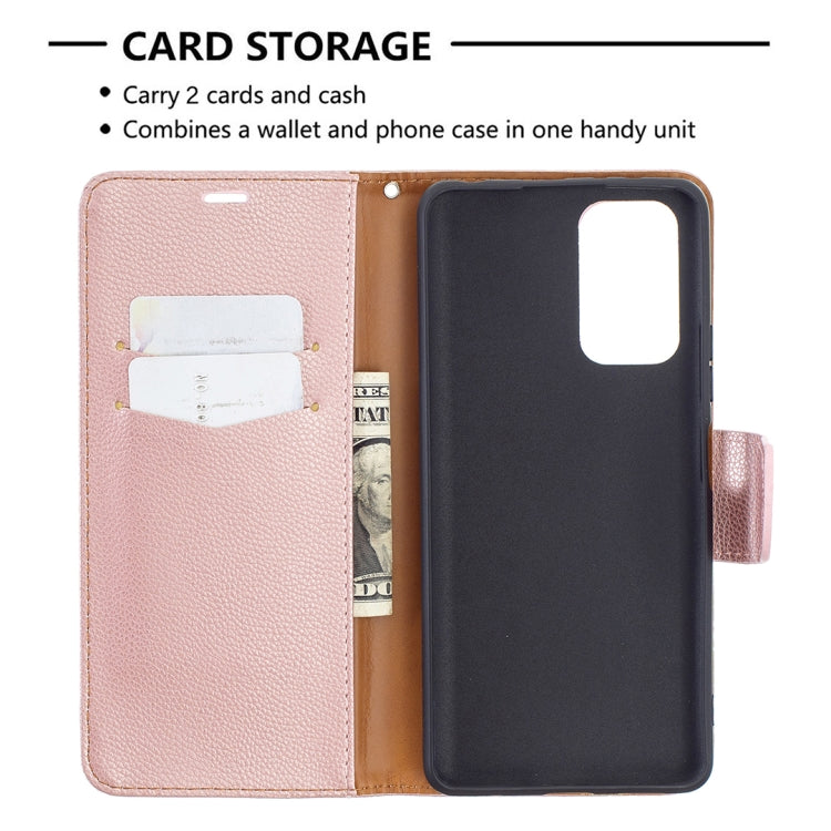 For Xiaomi Redmi Note 10 Pro Litchi Texture Pure Color Horizontal Flip Leather Case with Holder & Card Slots & Wallet & Lanyard