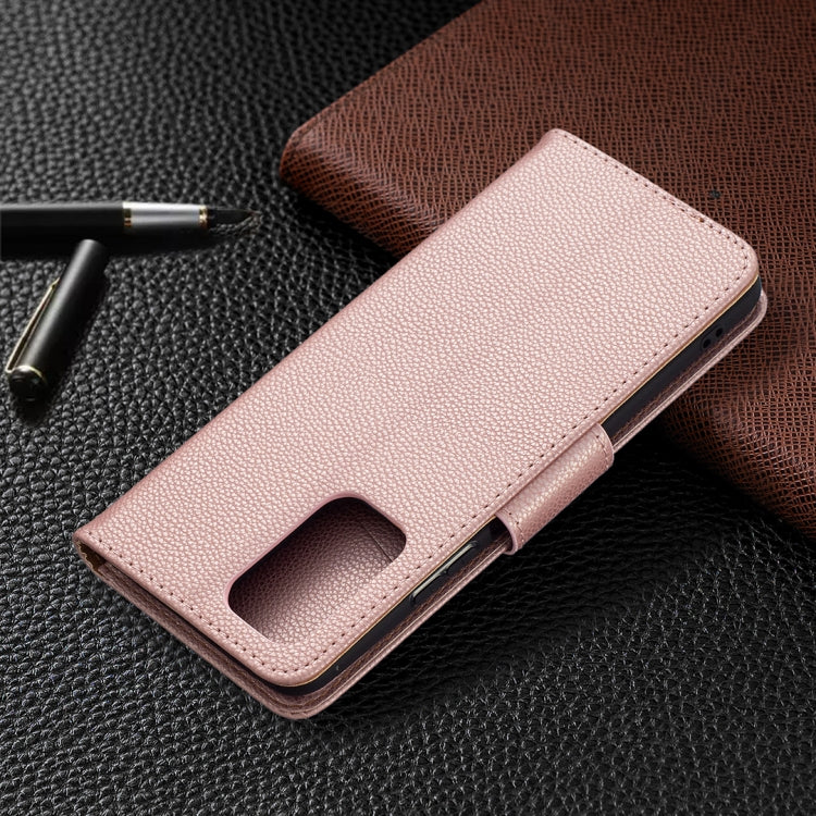 For Xiaomi Redmi Note 10 Pro Litchi Texture Pure Color Horizontal Flip Leather Case with Holder & Card Slots & Wallet & Lanyard