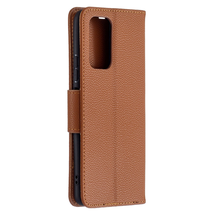 For Xiaomi Redmi Note 10 Pro Litchi Texture Pure Color Horizontal Flip Leather Case with Holder & Card Slots & Wallet & Lanyard