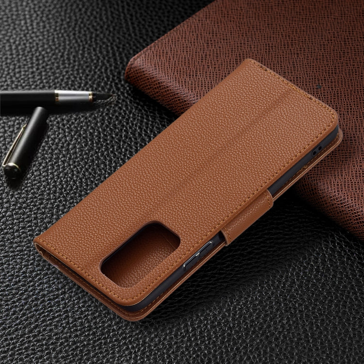 For Xiaomi Redmi Note 10 Pro Litchi Texture Pure Color Horizontal Flip Leather Case with Holder & Card Slots & Wallet & Lanyard