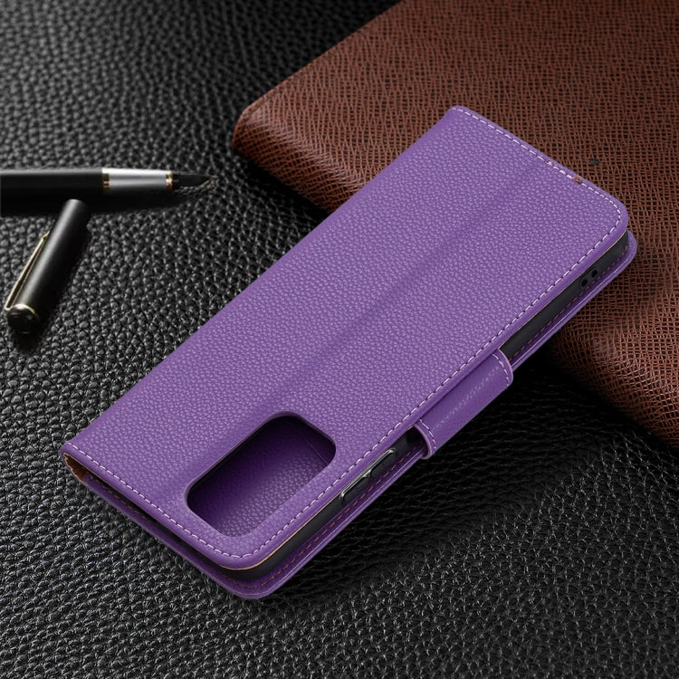 For Xiaomi Redmi Note 10 Pro Litchi Texture Pure Color Horizontal Flip Leather Case with Holder & Card Slots & Wallet & Lanyard