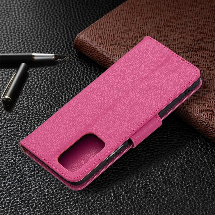 For Xiaomi Redmi Note 10 Pro Litchi Texture Pure Color Horizontal Flip Leather Case with Holder & Card Slots & Wallet & Lanyard