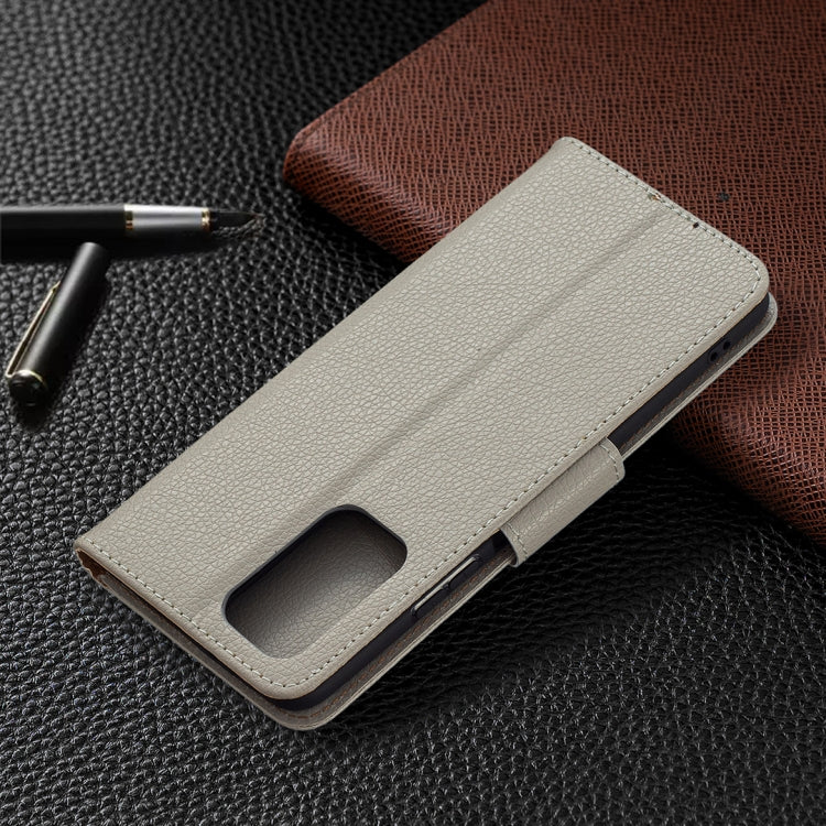 For Xiaomi Redmi Note 10 Pro Litchi Texture Pure Color Horizontal Flip Leather Case with Holder & Card Slots & Wallet & Lanyard