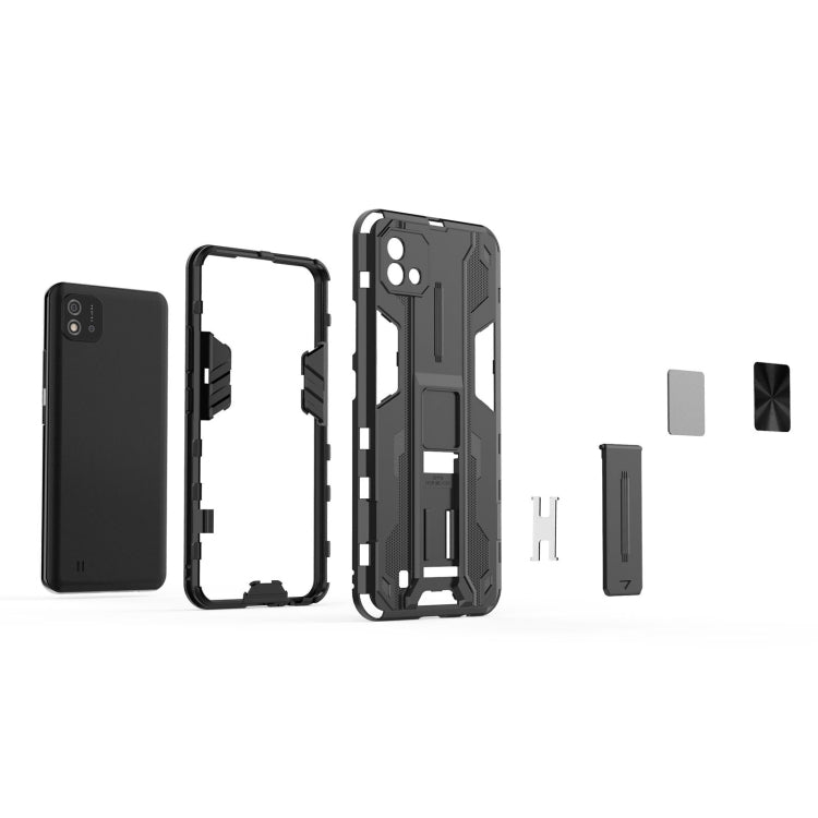 For OPPO Realme C20 Supersonic PC + TPU Shock-proof Protective Case with Holder