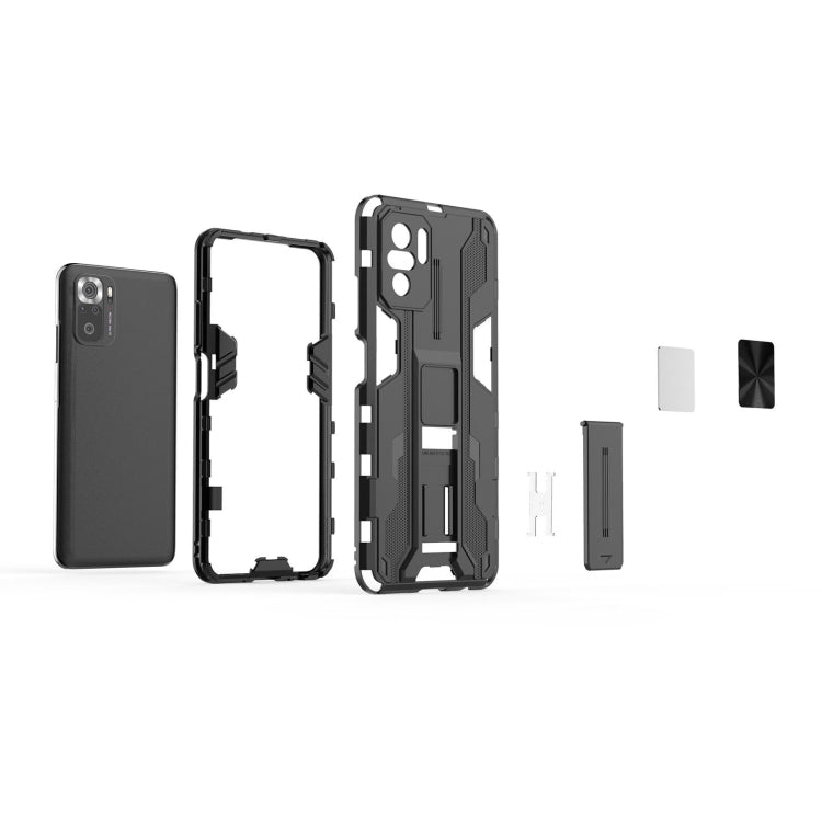 For Xiaomi Redmi Note 10 4G Supersonic PC + TPU Shock-proof Protective Case with Holder