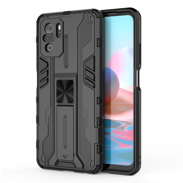 For Xiaomi Redmi Note 10 4G Supersonic PC + TPU Shock-proof Protective Case with Holder