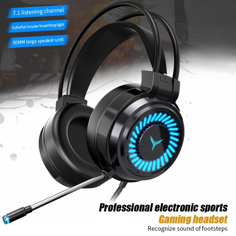 2 PCS G58 Head-Mounted Gaming Wired Headset with Microphone, Cable Length: about 2m, Color:Black Colorful 3.5mm Version