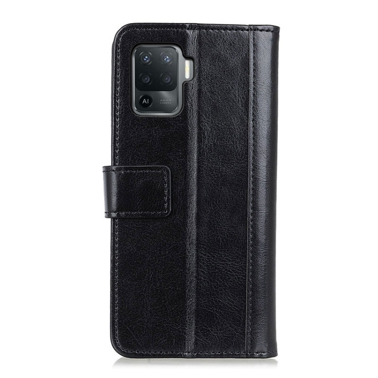 For OPPO A94 Peas Crazy Horse Texture Horizontal Flip Leather Case with Holder & Card Slots & Wallet