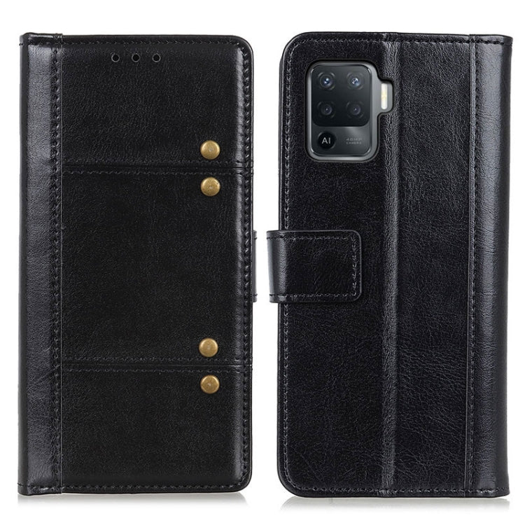 For OPPO F19 Pro Peas Crazy Horse Texture Horizontal Flip Leather Case with Holder & Card Slots & Wallet