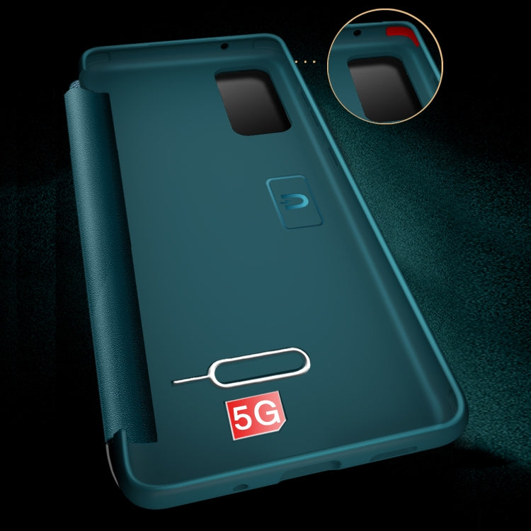 For Samsung Galaxy S20 FE Side Window View Shockproof Horizontal Flip Leather Case