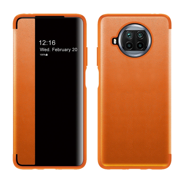 For Xiaomi Mi 10T Lite Magnetic Side Window View Shockproof Horizontal Flip Leather Case