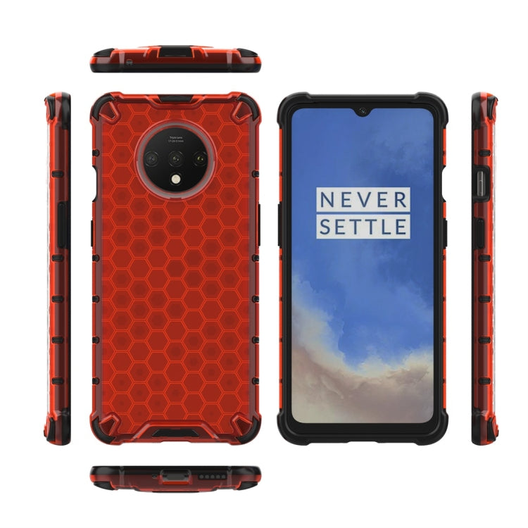 For OnePlus 7T Shockproof Honeycomb PC + TPU Case