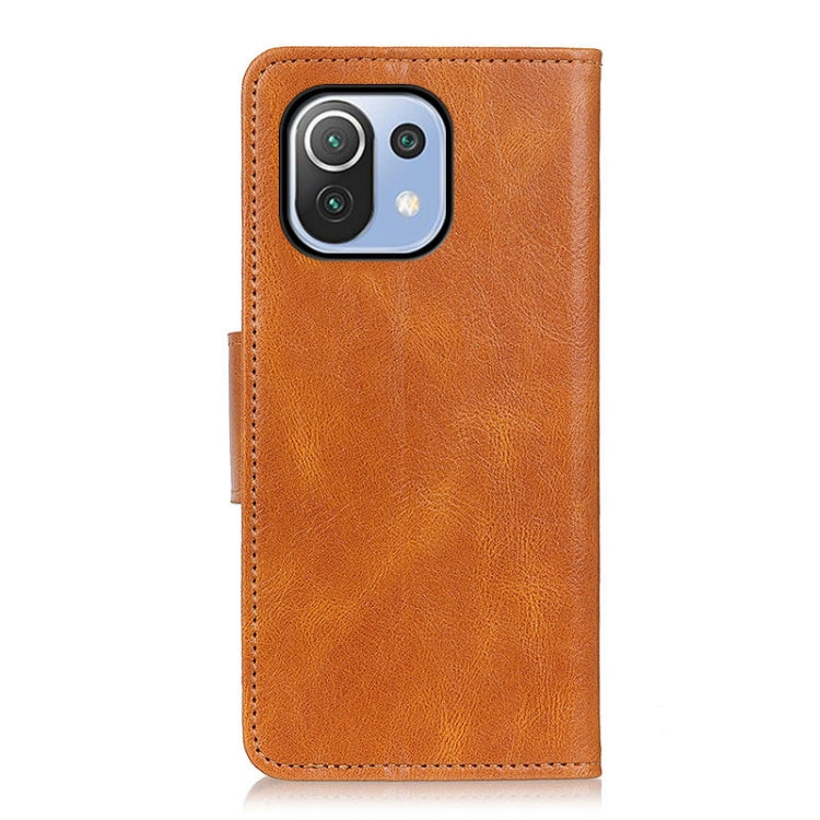 For Xiaomi Mi 11 Lite Mirren Crazy Horse Texture Horizontal Flip Leather Case with Holder & Card Slots & Wallet