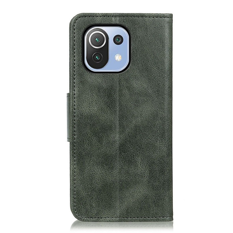 For Xiaomi Mi 11 Lite Mirren Crazy Horse Texture Horizontal Flip Leather Case with Holder & Card Slots & Wallet