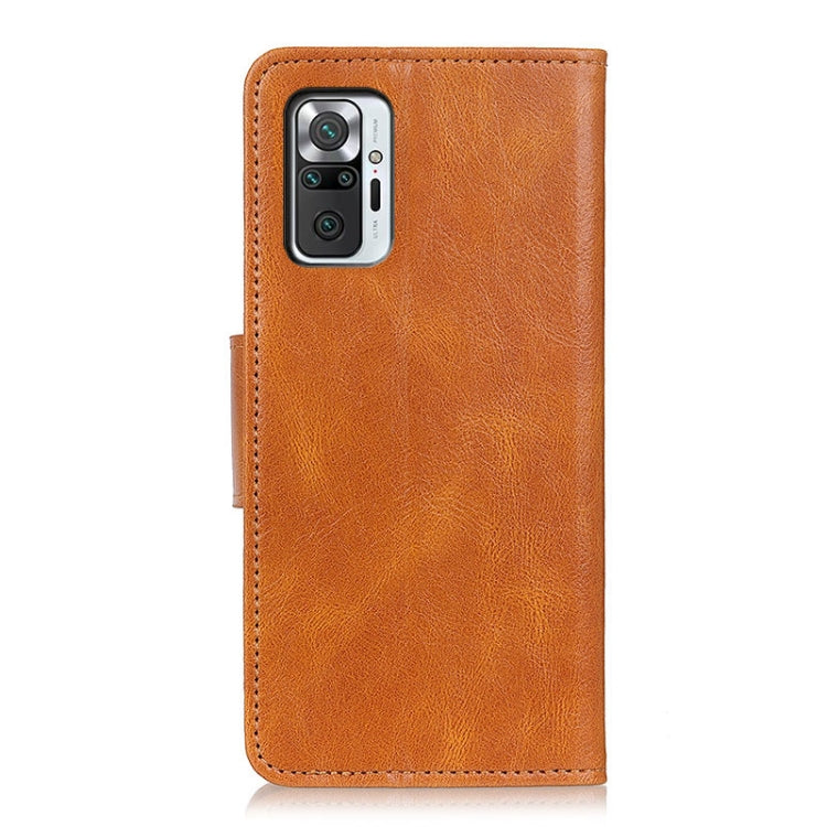 For Xiaomi Redmi Note 10 Pro Mirren Crazy Horse Texture Horizontal Flip Leather Case with Holder & Card Slots & Wallet