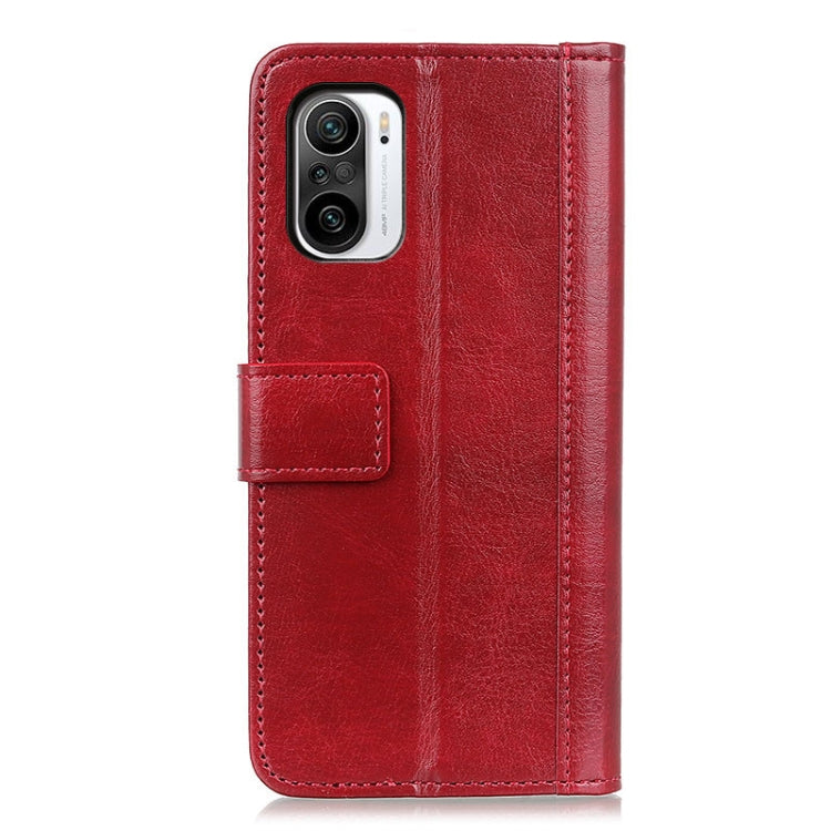 For Xiaomi Redmi K40 Pro Peas Crazy Horse Texture Horizontal Flip Leather Case with Holder & Card Slots & Wallet