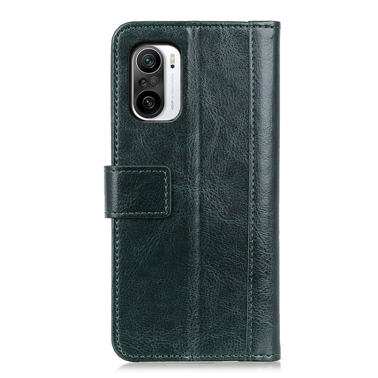 For Xiaomi Redmi K40 Pro Peas Crazy Horse Texture Horizontal Flip Leather Case with Holder & Card Slots & Wallet