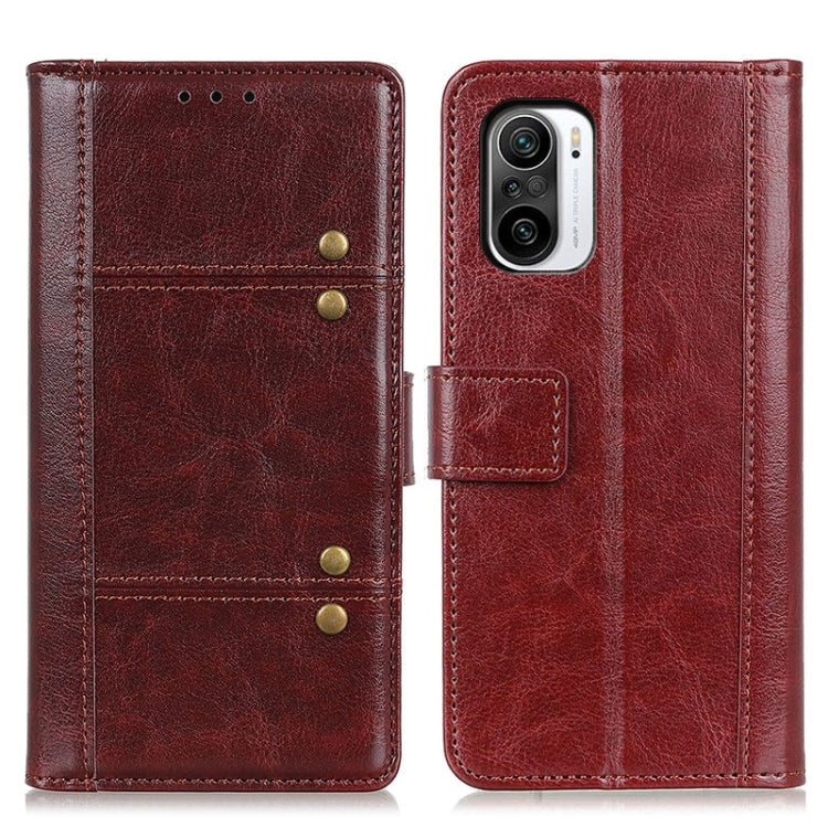For Xiaomi Redmi K40 Peas Crazy Horse Texture Horizontal Flip Leather Case with Holder & Card Slots & Wallet