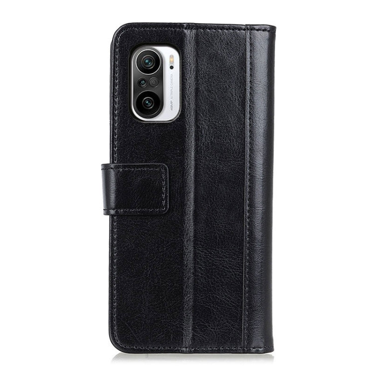 For Xiaomi Redmi K40 Peas Crazy Horse Texture Horizontal Flip Leather Case with Holder & Card Slots & Wallet