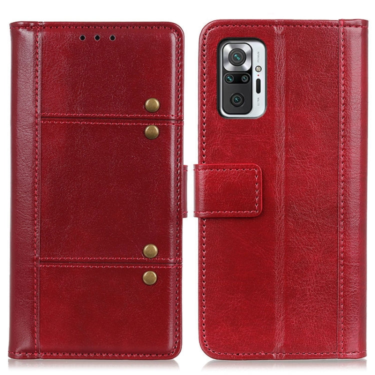 For Xiaomi Redmi Note 10 Pro Peas Crazy Horse Texture Horizontal Flip Leather Case with Holder & Card Slots & Wallet