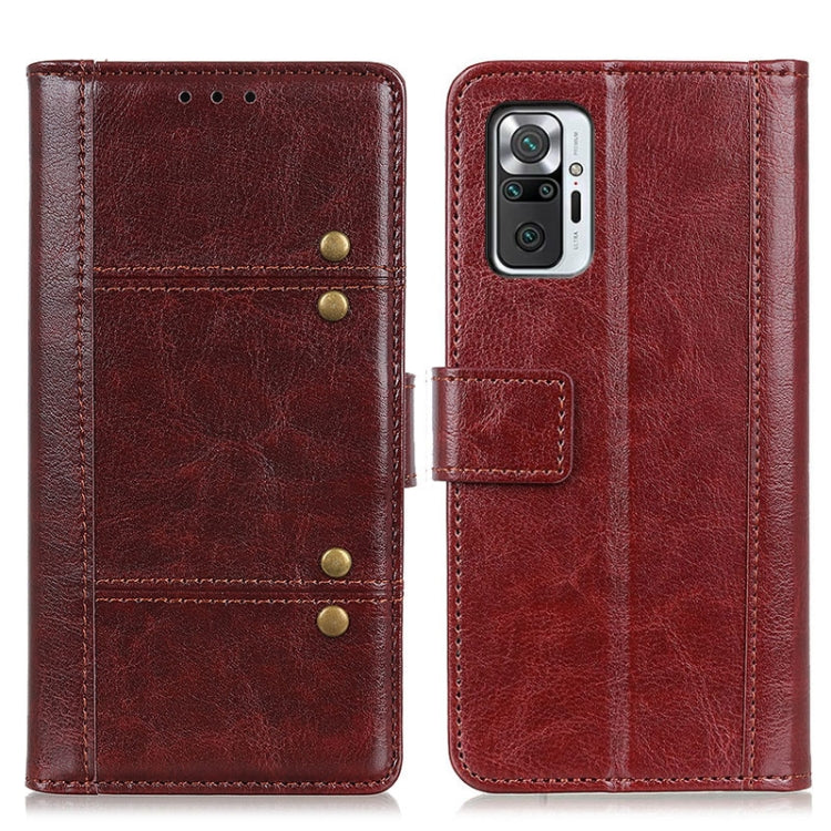 For Xiaomi Redmi Note 10 Pro Peas Crazy Horse Texture Horizontal Flip Leather Case with Holder & Card Slots & Wallet