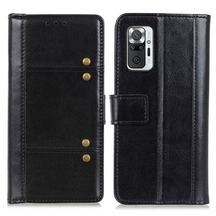 For Xiaomi Redmi Note 10 Pro Peas Crazy Horse Texture Horizontal Flip Leather Case with Holder & Card Slots & Wallet