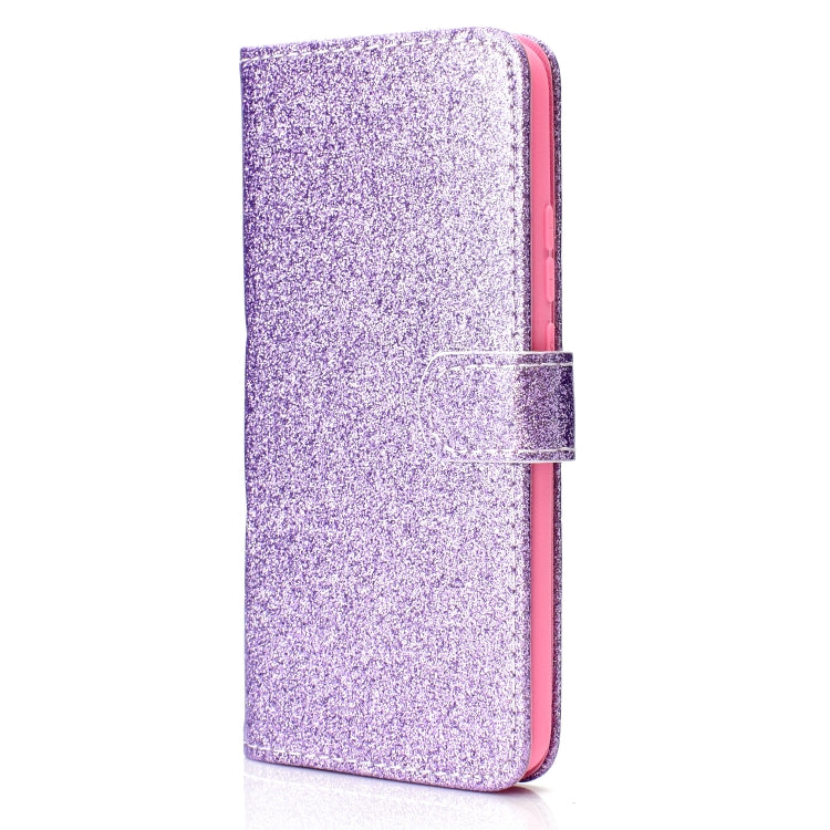 For Xiaomi Redmi Note 10 Glitter Powder Horizontal Flip Leather Case with Card Slots & Holder & Photo Frame & Wallet