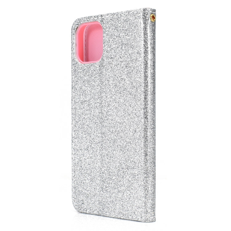 For Xiaomi Mi 11 Glitter Powder Horizontal Flip Leather Case with Card Slots & Holder & Photo Frame & Wallet