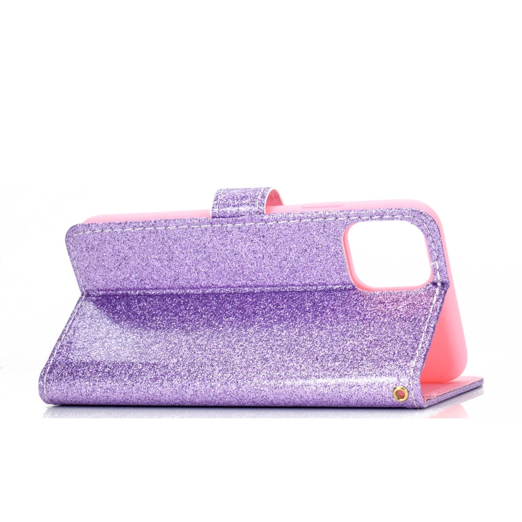 For Xiaomi Mi 11 Glitter Powder Horizontal Flip Leather Case with Card Slots & Holder & Photo Frame & Wallet