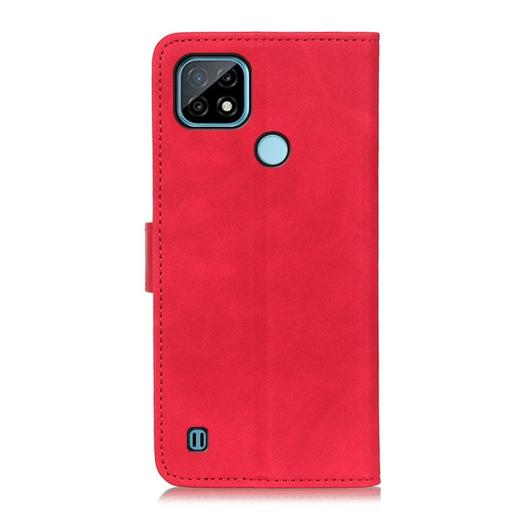 For OPPO Realme C21 KHAZNEH Retro Texture PU + TPU Horizontal Flip Leather Case with Holder & Card Slots & Wallet