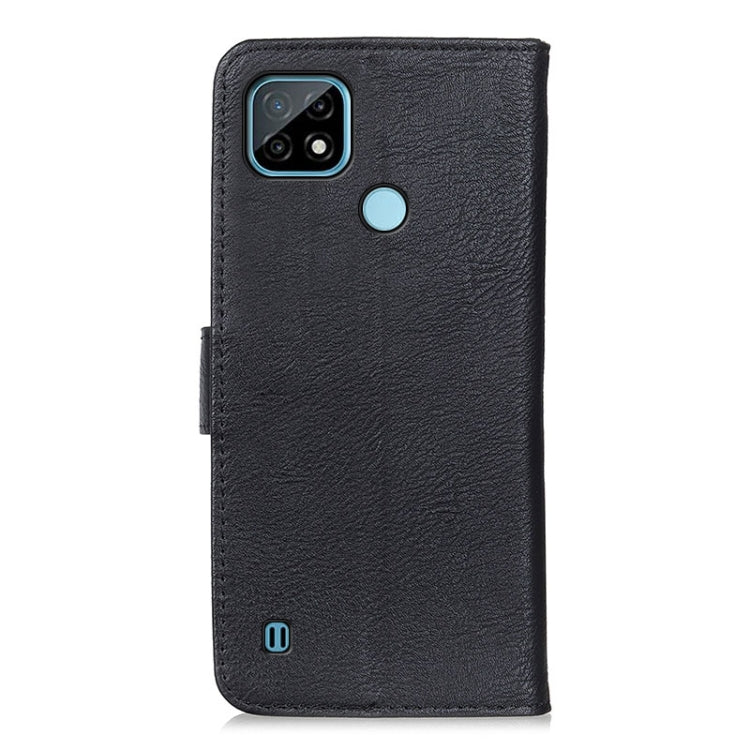 For OPPO Realme C21 KHAZNEH Cowhide Texture Horizontal Flip Leather Case with Holder & Card Slots & Wallet