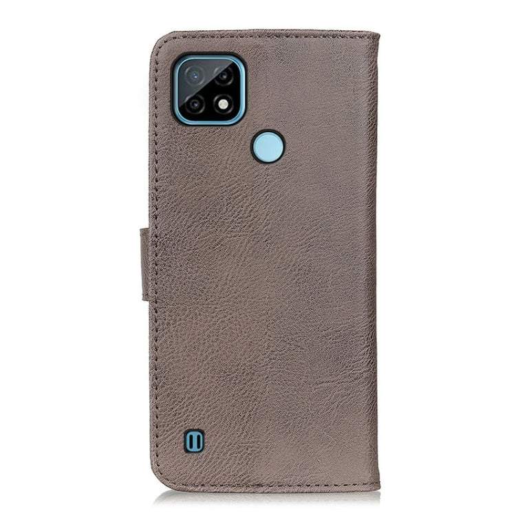 For OPPO Realme C21 KHAZNEH Cowhide Texture Horizontal Flip Leather Case with Holder & Card Slots & Wallet