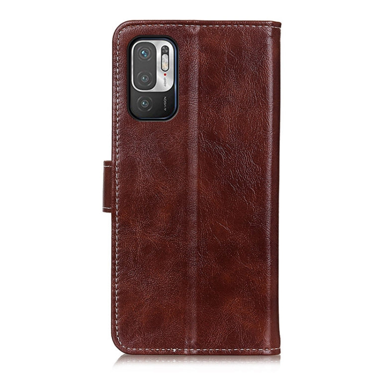 For Xiaomi Poco M3 Pro 4G / Poco M3 Pro 5G / Redmi Note 10 5G Retro Crazy Horse Texture Horizontal Flip Leather Case with Holder & Card Slots & Photo Frame & Wallet