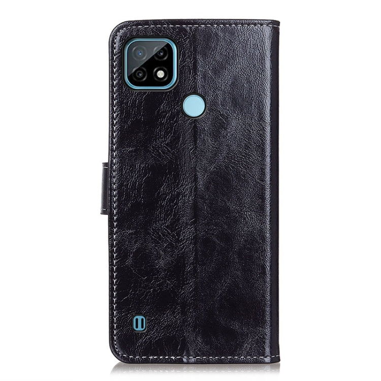 For OPPO Realme C21 Retro Crazy Horse Texture Horizontal Flip Leather Case with Holder & Card Slots & Photo Frame & Wallet